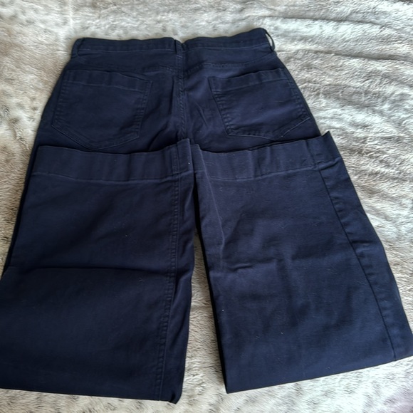 Wide leg, khaki pants in navy - Picture 4 of 4